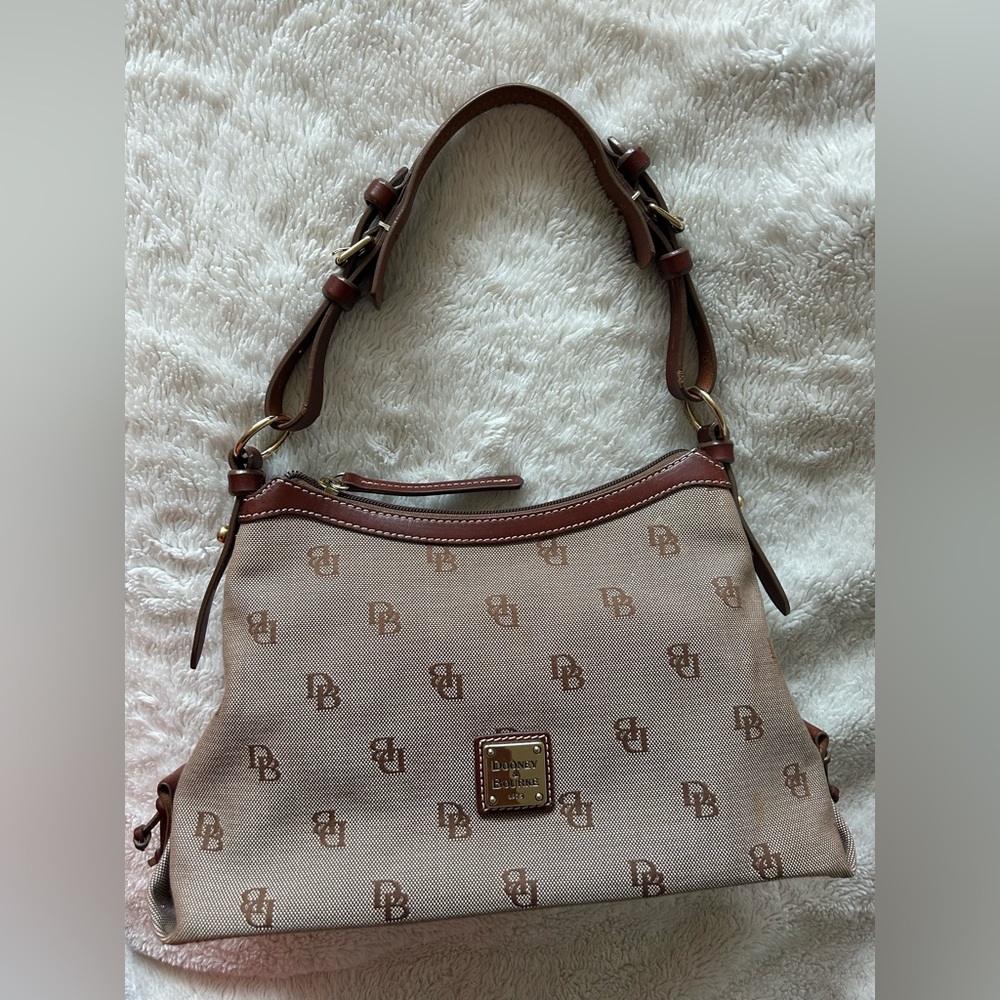 Dooney & Bourke Signature Anniversary Canvas & Leather Hobo Bag